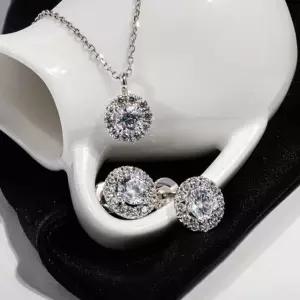 3부 5부 다이아 세트 천연 현대 우신 트윙클 귀걸이 목걸이 예물 기념일 생신 환갑 선물