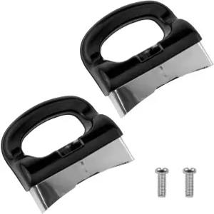 XZW 2PCS 범용 탈착식 냄비 손잡이 뚜껑 교체 부품 가정용 주방용품 김서림 압력솥 싱글홀 블랙(2.72 *