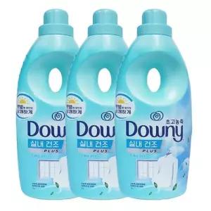 다우니 초고농축 섬유유연제 실내건조 프레시 클린 1L x3