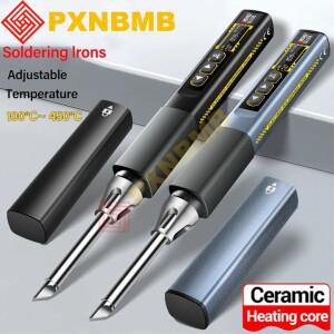 가스인두기 자동점화 96W 스마트 전기 납땜 인두  가열 키트 100~450 ℃ 조절  온도 수리 펜 용접 도구