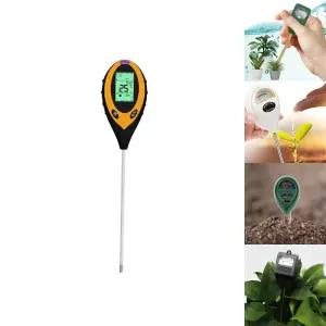 (4 in 1) 토양 수분 측정기 습도계/온도/습도/광도/산도/측정/공구/감지기/가드닝/수분량/홈가드닝/토질