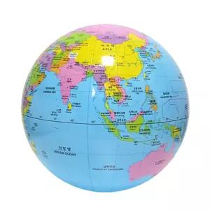 (40cm) 컬러룬 지구본 풍선 대형 지구룬/지형/아이방/세계지도/교구/입체/세계/과학/지구/수업/키즈/교육용