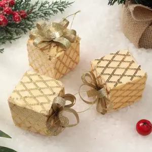 3p세트(럭키선물상자) 오너먼트 로열골드 트리