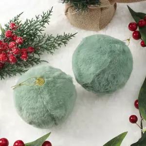 2P(10cm) 패브릭 (보들폼폼이) 퓨린 장식볼