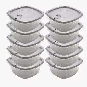 350ml 국산 밀폐 반찬통 10개 전자레인지용 내열 냉동밥 보관 판촉물 소분 가정용 도시락용