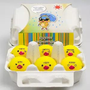 볼빅 계란골프공 2피스 무광 옐로우 컬러볼 6구 골프공선물