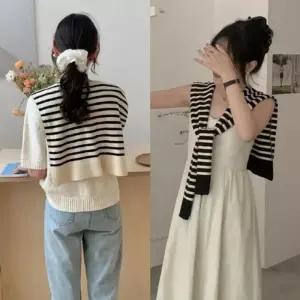 [라일리여성의류] Rly 단가라 키작녀청바지 니트 스트레이트핏 레이어드