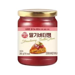 오뚜기 딸기버터쨈 280g 1개 상큼한 버터풍미 디저트