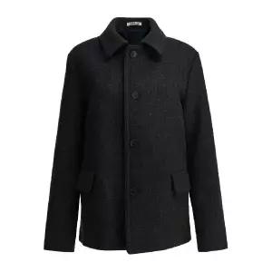 오라리 싱글 브레스티드 울 코트 A25AC02HDDARKCHARCOAL TP449554389