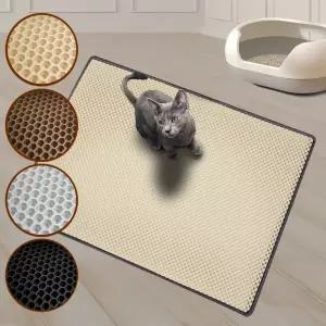 고양이 화장실매트 벌집 사막화방지 /벌집엠보/더블엠보 웨빙테두리 모래매트