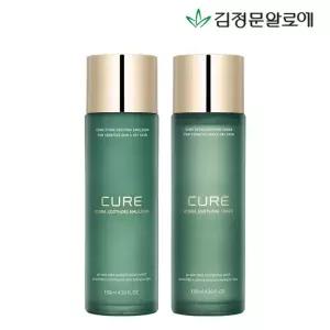 [김정문알로에] 큐어 수딩 토너+에멀젼 (정가 87,000원)