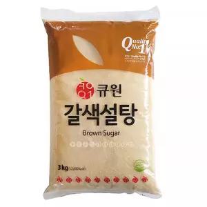웰베이킹 큐원 갈색설탕 3kg (황설탕)