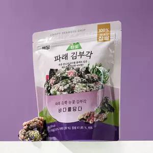 해담 국산 완도 찹쌀 김부각 파래 수제 김스낵 안주 명인 김과자 술안주 60g 2개