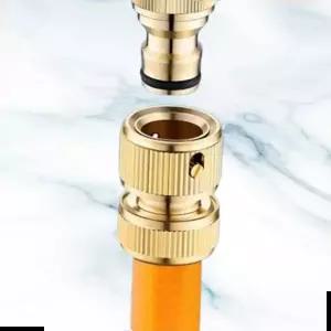 퀵커플러 황동 수도꼭지 호스 커넥터 밸브 연결 퀵커플러 꼭지 수도 커넥터 황동 연결 호스