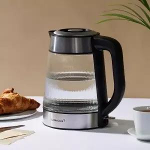 [본사직영] 이지 클린 유리 무선 전기포트 1.8L (EJK256BLK)