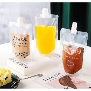 주스 한약 충전도구포함 투명 음료 육수 일회용 파우치 600ML 레토르트 1000개