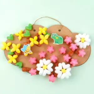 플레이콘 계절이 피어나는 나무걸이 5인용-봄