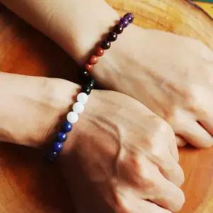 소울차크라 7차크라 천연원석팔찌/차크라팔찌/제작