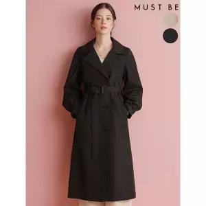 [하프클럽/머스트비]여성 벨티드 벌룬소매 트렌치코트