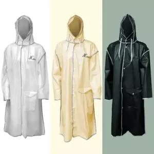 고급 레인코트 EVA 코트형 작업용 우의 단체 판촉