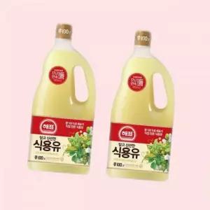 해표 식용유 1.8L 2개 콩기름 튀김용 오일 4452850