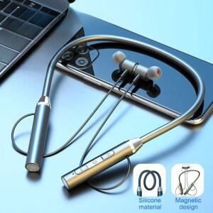 K58 무선 헤드폰 블루투스 넥 밴드 마그네틱 이어폰 스포츠 러닝 마이크가있는 방수 블루투스 5 0 헤드셋