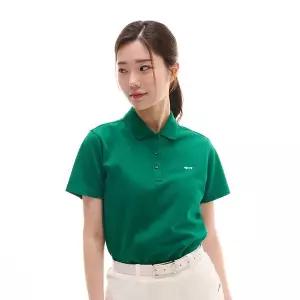 [아웃도어스/루이까스텔]여성 닥스훈트 기본 솔리드 카라 반팔 티셔츠