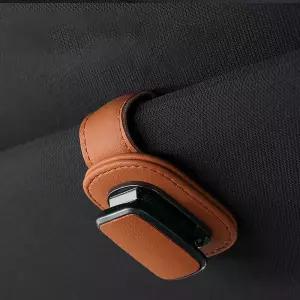 클린클립 차량용 선글라스 선바이저 클립 거치대 홀더 브라운