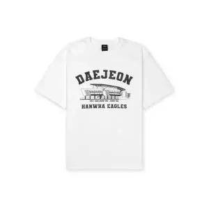 MSS x KBO 볼파크 반소매 티셔츠 화이트 대전 한화 이글스