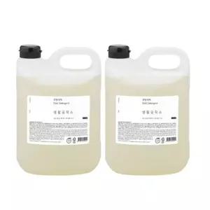 생활공작소 친환경 대용량 주방세제 리필 4L x 2개, 자몽향