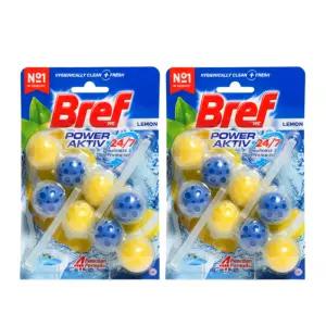 브레프 파워액티브 변기세정제 레몬 50g 4개 강력세정 탈취_copy