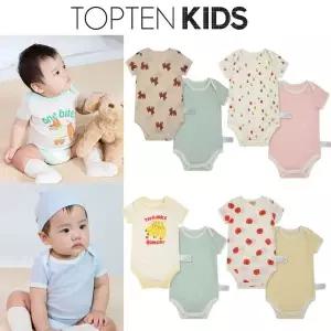 [탑텐키즈](김해점)(공용) 유아 [테스] 메쉬 바디수트 (반팔,2PACK) MOG5UI3306