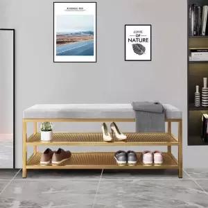 현관 벤치 신발장 간이 원목 다용도 정리함 보관 우드컬러