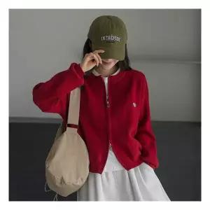 프렌치시크 코스에그 자수 투웨이 니트집업 가디건_43CA1763