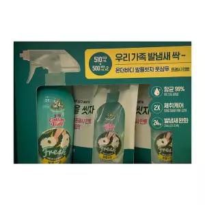 온더바디 발을씻자 코튼 풋샴푸 프레시민트 510ml 1개 + 리필 500ml 2개