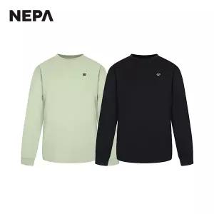 네파 공용 피싱 그래픽 긴팔 라운드 티셔츠 (루즈핏) 7JC5366