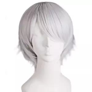 패션가발 여성용 흰색 숏헤어 스타일