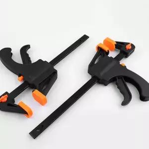 퀵 클램프 권총형 퀵그립 목재 목공용 클램프 공구 작업 플라스틱 테이블 바이스