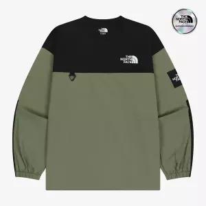 [노스페이스] [노스페이스 공식] NM5MR57J 화이트라벨 알바니 EX 크루넥 LIGHT KHAKI