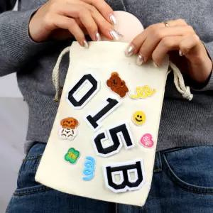 의류 리폼 열접착 자수패치 숫자 와펜 블랙