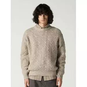 비바스튜디오 파인 울 케이블 니트 - BEIGE
