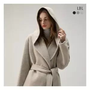 [LBL] [ X NICE CLAUP] 25FW 캐시미어울 블렌드 케이프후드 하프 코트