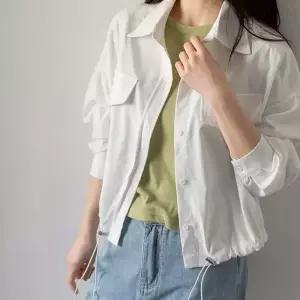 [시크폭스] 투플랜 스트링 셔츠 자켓_61JK1483