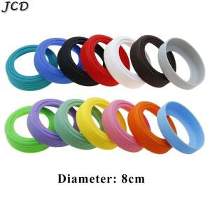 JCD 나사산 실리콘 컵 바닥 커버, 내마모성 슬리브, 물병 보호 케이스 액세서리, 8cm