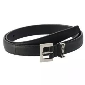 [생로랑] 모노그램 은장 버클 2cm 램스킨 벨트 612616 BRM0E 1000 112852309