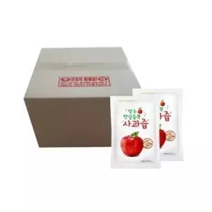경북 영주 햇살 듬뿍 사과즙 100ml 80개입 1개