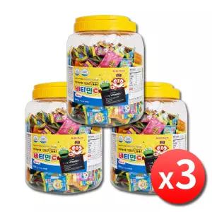 뽀롱뽀롱 뽀로로 비타민C 300정 x 3통 캐릭터 어린이 유아 키즈 아이 아기 비타민씨 캔디 사탕 츄어블