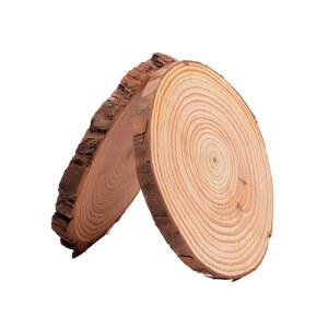 두꺼운 천연 소나무 원형 개 결혼식 껍질 디스크 우드슬랩 원형나무판 나무판 316 그림