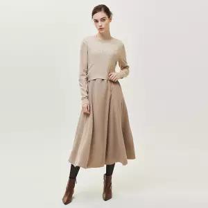 나이스클랍 케이블장식풀오버+절개원피스  A234PWO905