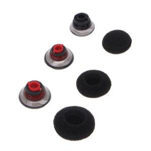 소프트 실리콘 이어 패드 이어폰, 클리어 이어버드 팁 이어젤, 플랜트로닉스 보이저 5200 이어폰용 블랙 폼 액세서리